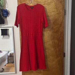 Banana Republic Classic Red Midi Dress